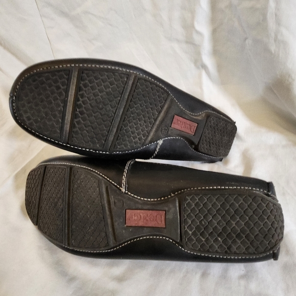 Men's Black leather loafers - Picture 4 of 5